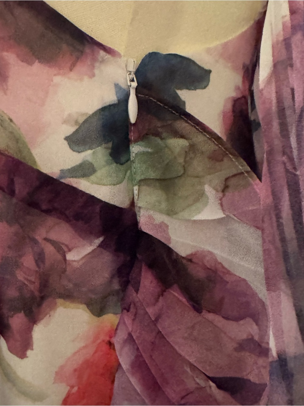 NEW Badgley Mischka Off Shoulder Floral Dress 10 Romantic Wedding Honeymoon Club - Picture 7 of 12